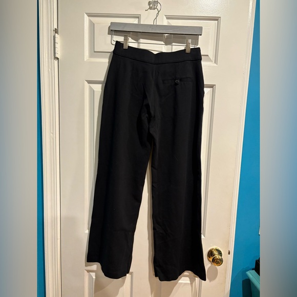 Spanx The Perfect Pant Wide Leg ponte pants sz M petite BLACK - Picture 4 of 8